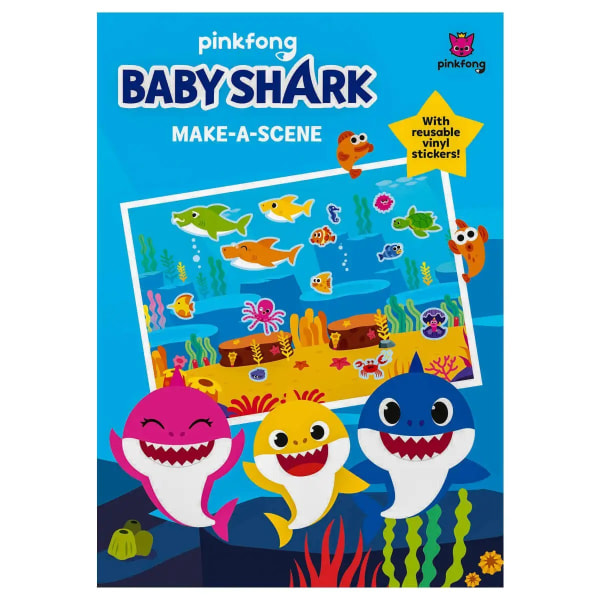 Baby Shark Gör en scen aktivitetsbok One Size Blå Blue One Size