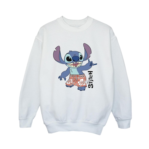 Disney Boys Lilo & Stitch Bermuda Shorts Sweatshirt 5-6 år W White 5-6 Years