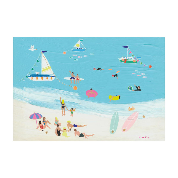 Mary Donald Sunshine Cove Print 40cm x 50cm Blå/Beige Blue/Beige 40cm x 50cm