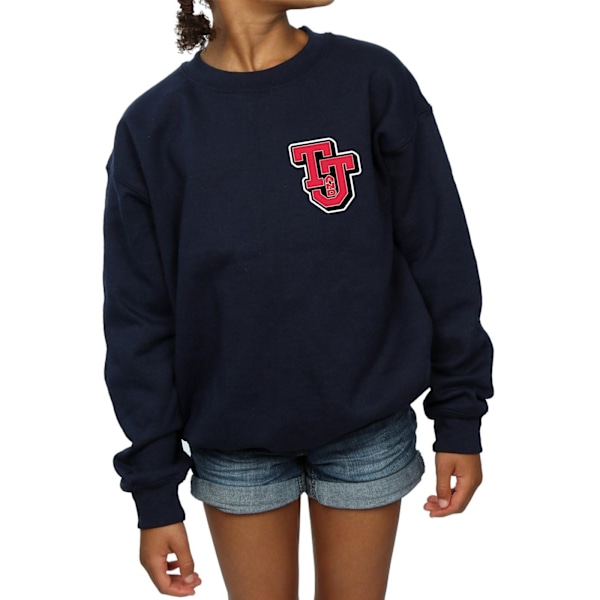 Tom And Jerry Girls Collegiate Logo Sweatshirt 12-13 år Marinblå Navy Blue 12-13 Years