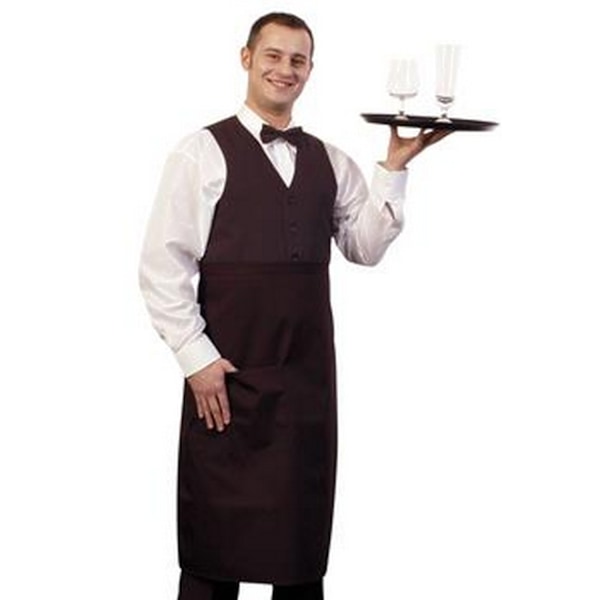 BonChef 31 tum Bistro Förkläde One Size Svart Black One Size