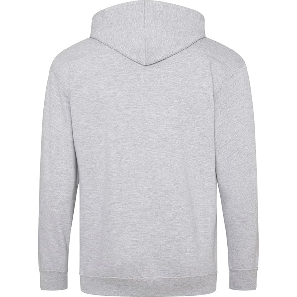Awdis Plain Mens Hooded Full Zip Hoodie / Zoodie 2XL Heather Grå Heather Grey 2XL