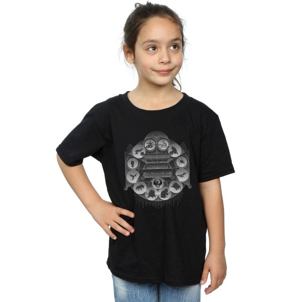 Fantastic Beasts Girls MACUSA Beasts T-shirt i bomull 12-13 år Black 12-13 Years