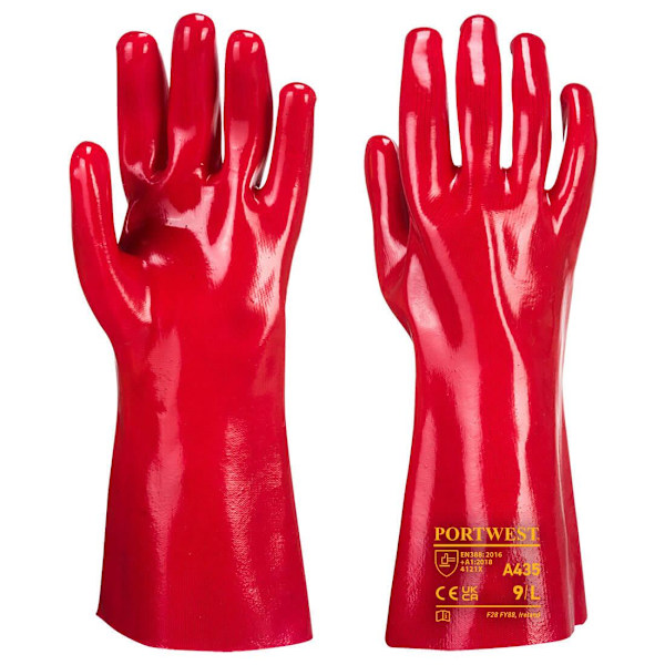 Portwest Unisex Vuxen PVC Svetsningshandskar XL Röd Red XL