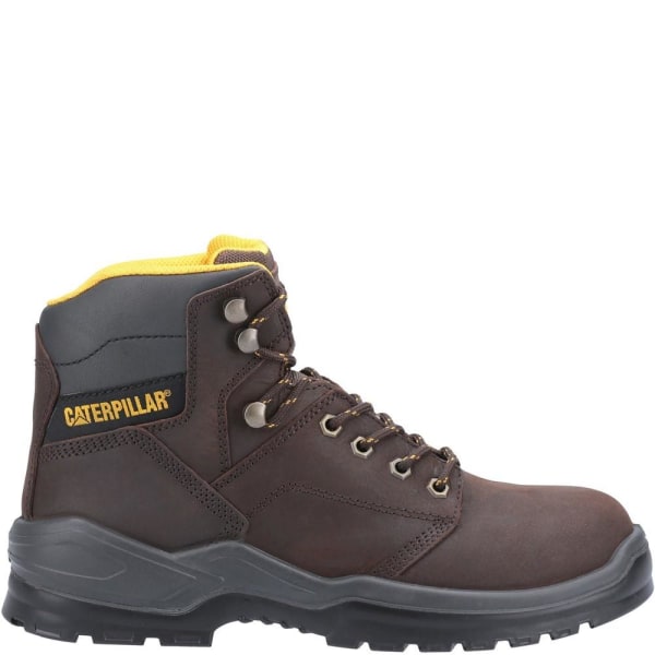 Caterpillar Mens Striver Lace Up Injected Leather Safety Boot 9 Brown 9 UK