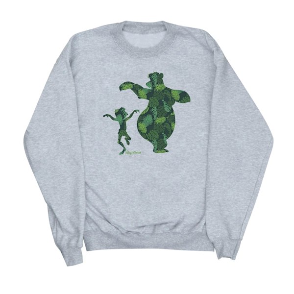 Disney Dam/Kvinnor Djungelboken Mowgli Och Baloo Dans Sweatshirt Heather Grey XXL