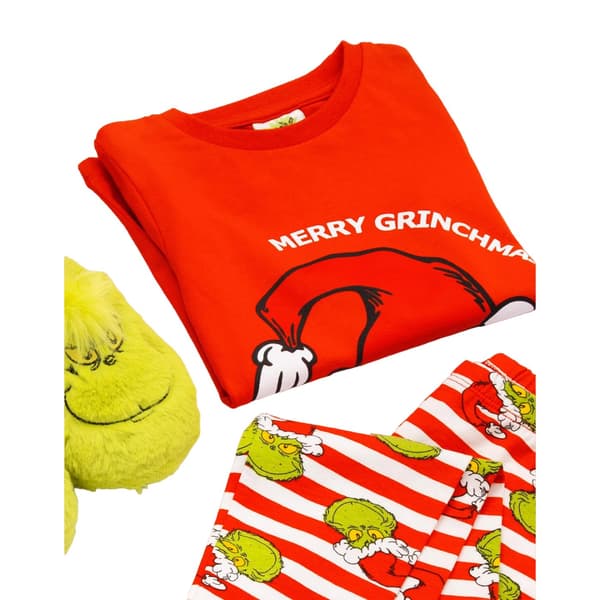 The Grinch Barn/Barn Langbenet Langærmet Julepyjamas Red/White 7-8 Years