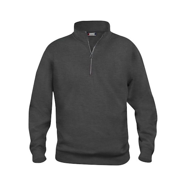 Clique Unisex Vuxen Basic Halv Zip Sweatshirt M Antracit Melange Anthracite Melange M