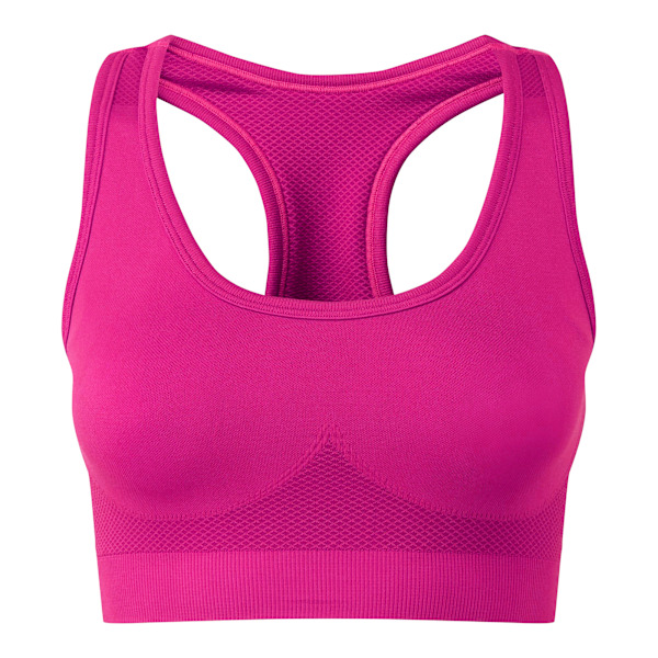TriDri Dam/Kvinnor Sömlös 3D Passform Multi-Sport Solid Färg S Fuchsia M