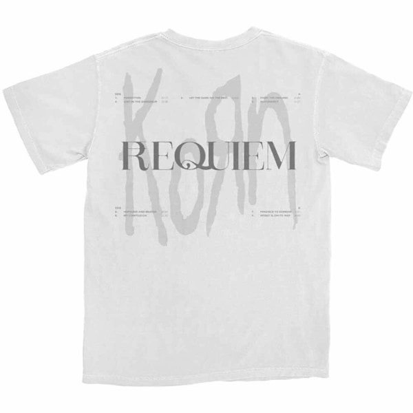 Korn Unisex Adult Requiem Bomull T-shirt L Vit White L