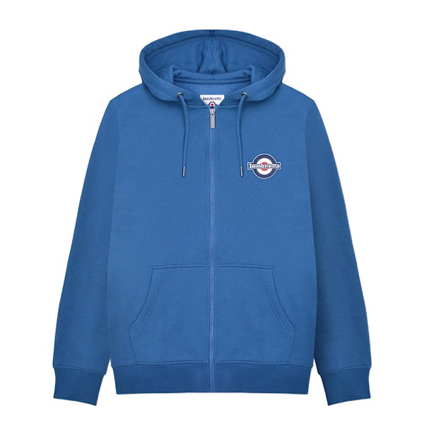 Lambretta Herr Full Zip Hoodie XL Mörkblå Dark Blue XL