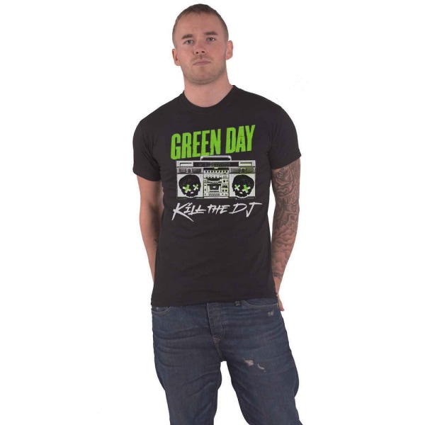 Green Day Unisex Vuxen Kill the DJ T-shirt L Svart Black L