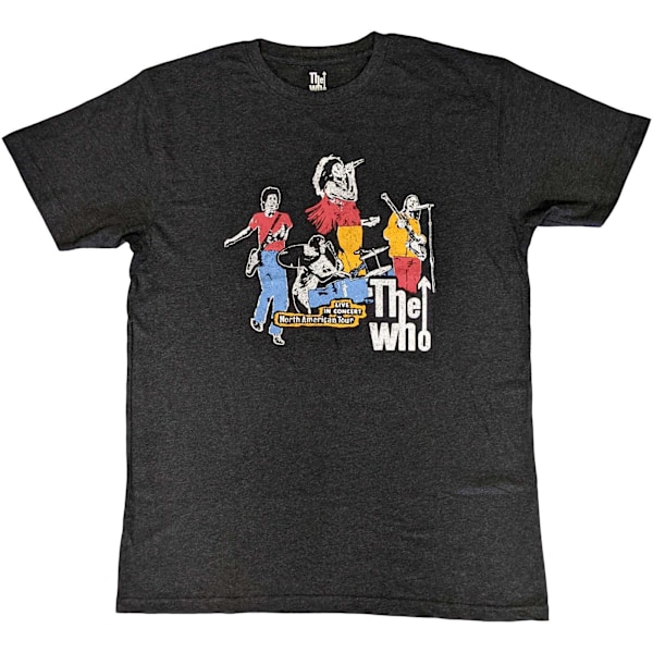 The Who Unisex Adult Bootleg T-Shirt M Charcoal Grey Charcoal Grey M