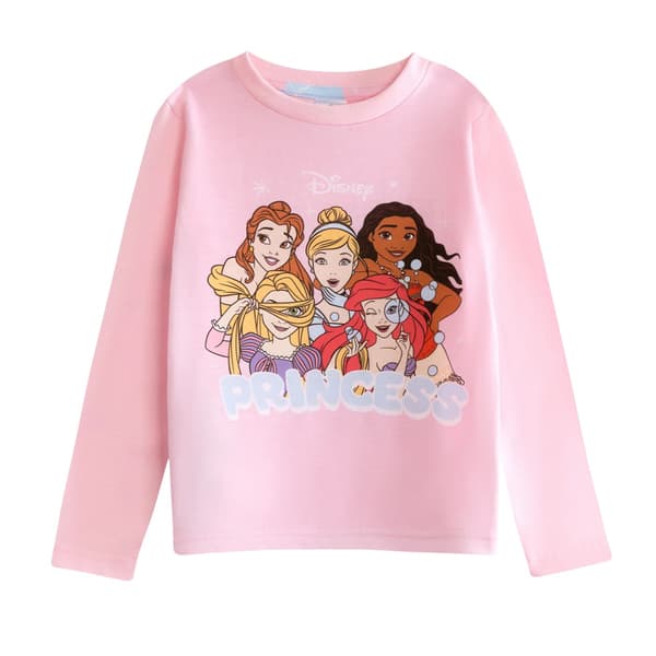 Disney Princess Flickor Långärmad Lång Pyjamas Set 9-10 År P Pink/Blue 9-10 Years