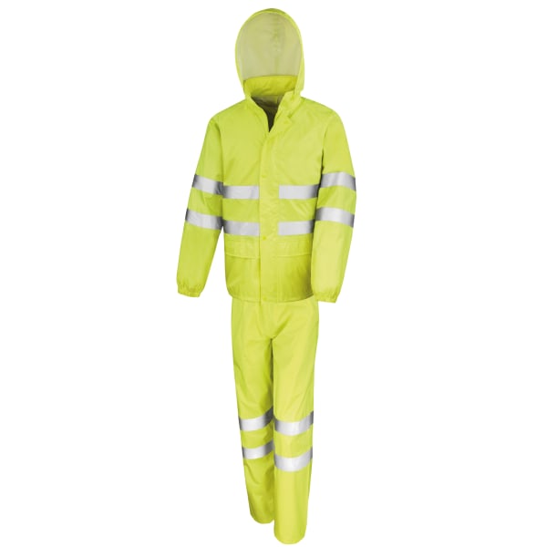 Resultat Safeguard Unisex vattentät kostym med hög synlighet (jacka Yellow XS