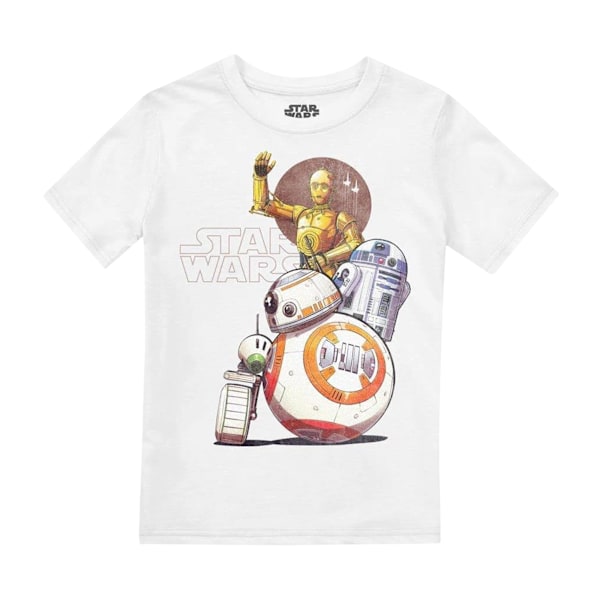 Star Wars Barn/Barn Droid Squad Droid T-shirt 5-6 år Vit White 5-6 Years