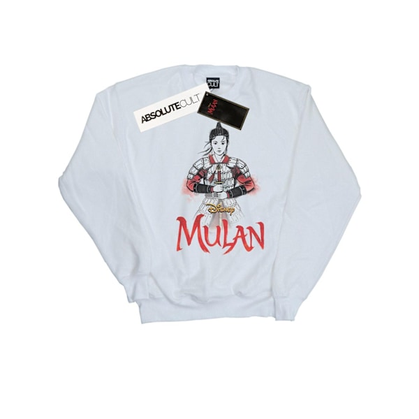 Disney Girls Mulan Movie Sword Pose Sweatshirt 12-13 år Vit White 12-13 Years