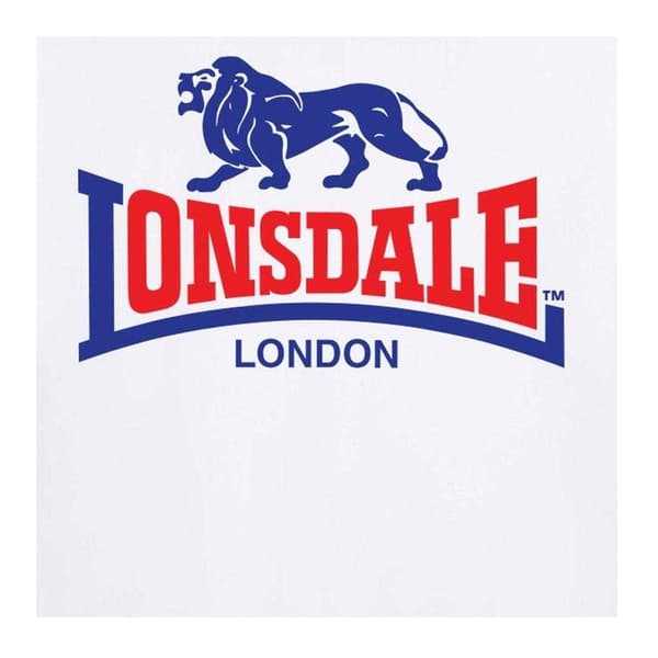 Lonsdale Herr Logotyp T-shirt L Vit White L