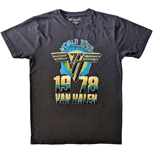 Van Halen Unisex Vuxen World Tour ´78 T-Shirt XXL Svart Black XXL