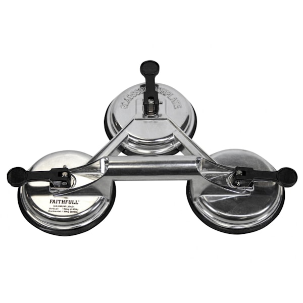 Faithfull Trippel Sugkopp Aluminium Pro Lyftare One Size Mult Multi Colour One Size