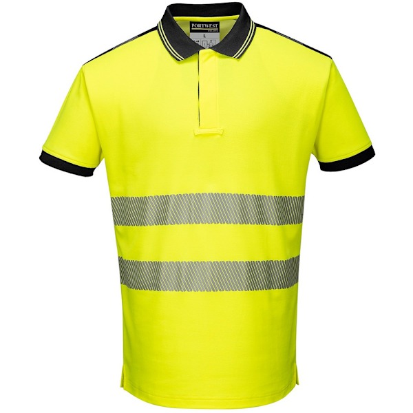 Portwest Unisex Hi-Vis Poloskjorta 3XL Gul/Svart Yellow/Black 3XL