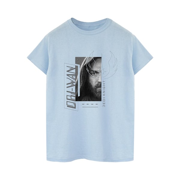 Star Wars Dam/Damer Obi-Wan Kenobi Jedi SciFi Collage Bomull Boyfriend T-shirt M Baby Blue Baby Blue M