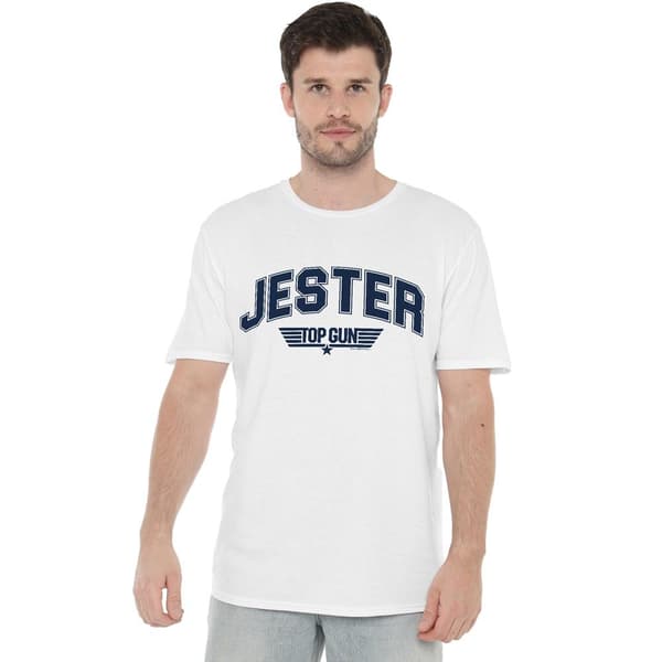 Top Gun Herr Jester Varsity T-shirt 4XL Vit White 4XL