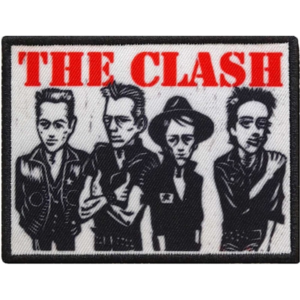 The Clash Characters Strykjärnsmärke En Storlek Svart/Röd/Vit Black/Red/White One Size