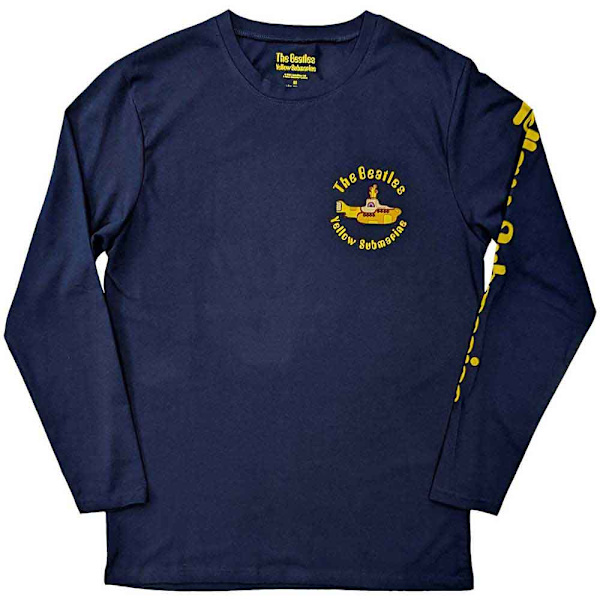 The Beatles Unisex Adult Yellow Submarine Band Bomull T-shirt X Navy Blue XL