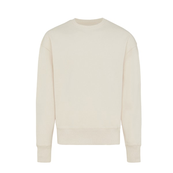 Iqoniq Unisex Vuxen Kruger Återvunnen Bomull Rundhals Avslappnad Passform Natural Raw 3XL