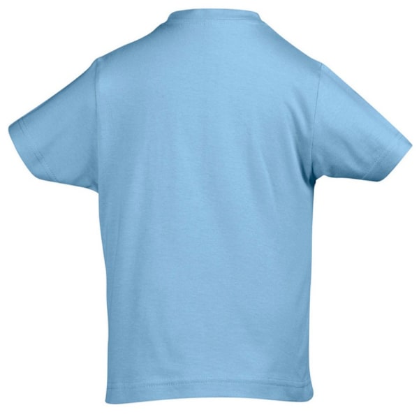 SOLS Kids Unisex Imperial Heavy Cotton kortärmad T-shirt 2 år Sky Blue 2yrs