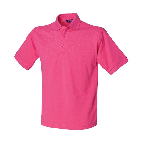 Henbury Herr Polycotton Tung Polotröja L Fuchsia Fuchsia L