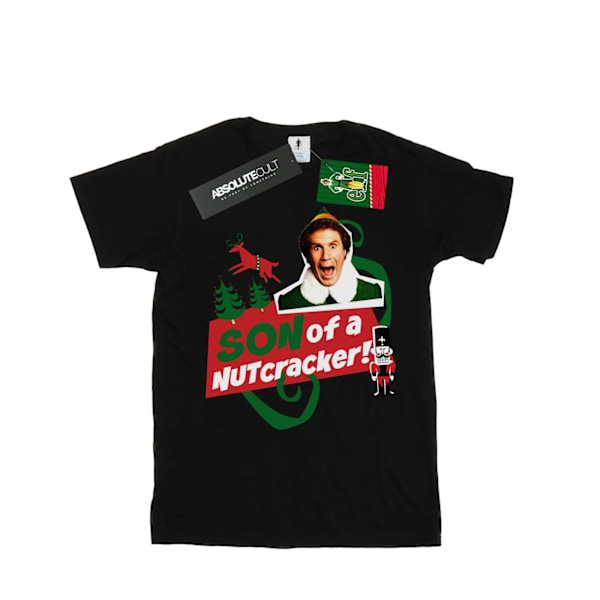 Elf Dam/Damer Son Of A Nutcracker Bomull Boyfriend T-Shirt Black 3XL