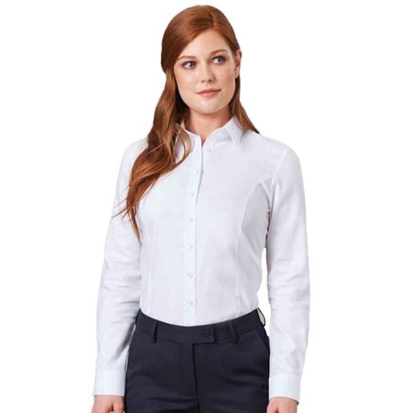 Brook Taverner Dam/Dam Albany Oxford Formell Skjorta 10 UK W White 10 UK