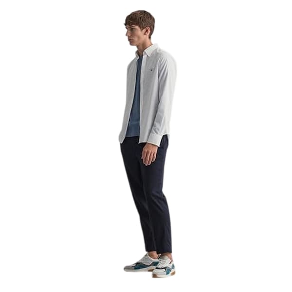 Gant Herr Pikétröja Regular Långärmad Skjorta L Vit White L