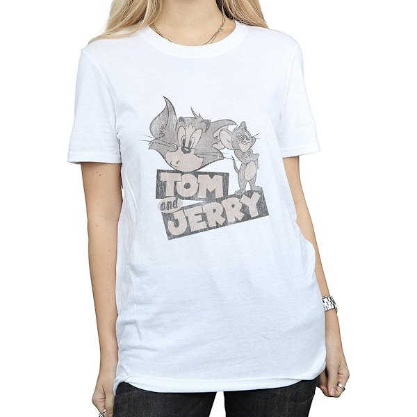 Tom och Jerry Dam/Dam Wink Bomull T-shirt M Vit White M