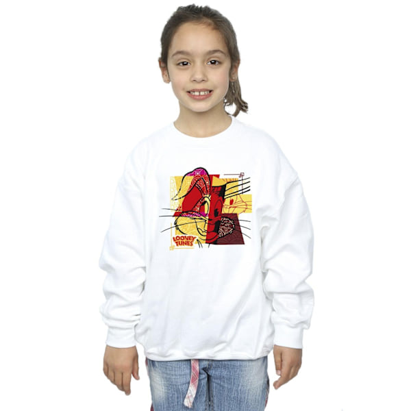 Looney Tunes Girls Bugs Bunny Rabbit Nyår Sweatshirt 12-13 White 12-13 Years