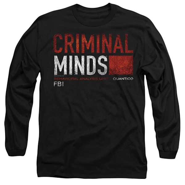 Criminal Minds Unisex Vuxen Titelkort T-Shirt L Svart Black L