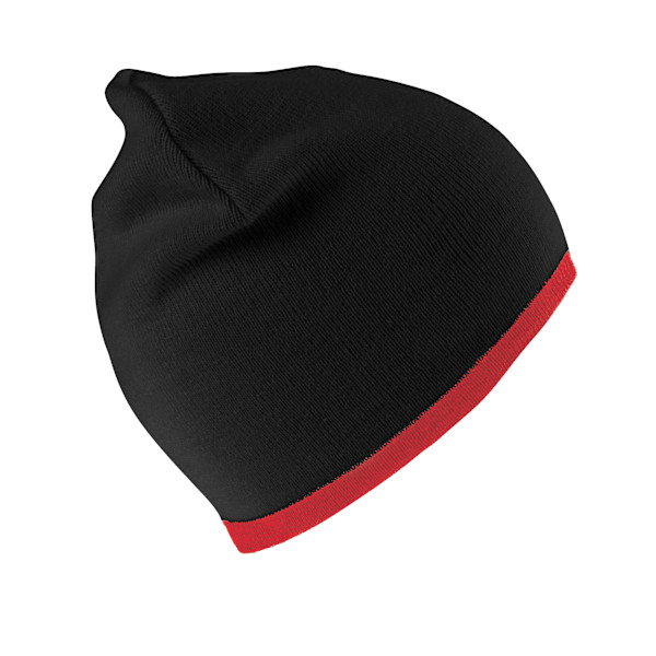 Result Winter Essentials Unisex Vändbar Fashion Mössa Black/Red One Size