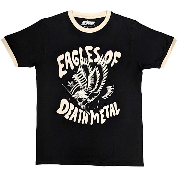 Eagles Of Death Metal Unisex Vuxen Eagle Ringer T-Shirt L Svart Black L