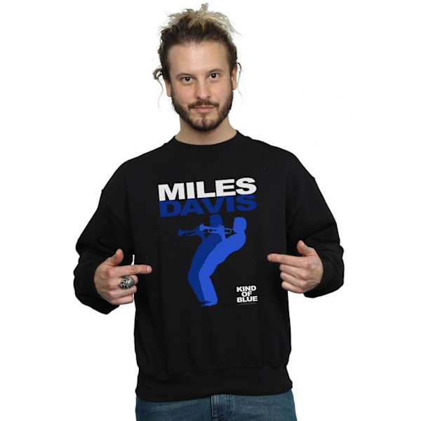 Miles Davis Herr Kind Of Blue Sweatshirt 3XL Svart Black 3XL