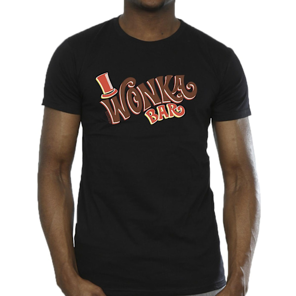 Willy Wonka Herr Bar Logo T-shirt XXL Svart Black XXL