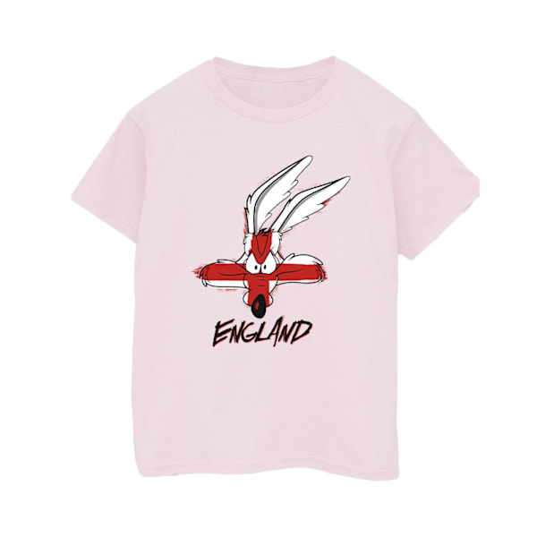 Looney Tunes Herr Coyote England Face T-shirt S Baby Rosa Baby Pink S