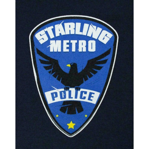 Arrow Dam/Dam Starling City Metro Police T-shirt M Blå Blue M