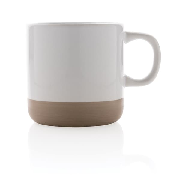 XD Collection Glaserad Keramikmugg 360ml One Size Vit White One Size