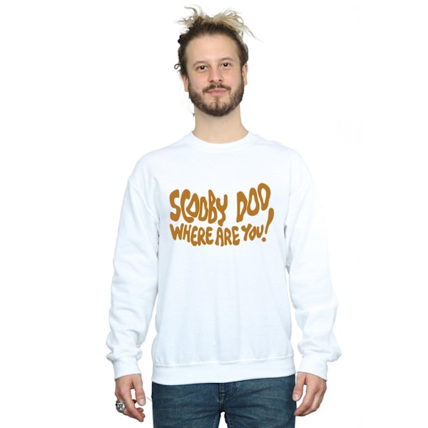 Scooby Doo Herr Where Are You Spooky Sweatshirt 3XL Vit White 3XL