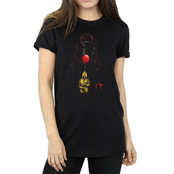 It Dam/Damer Pennywise Shadow Bomull Boyfriend T-Shirt S Svart Black S