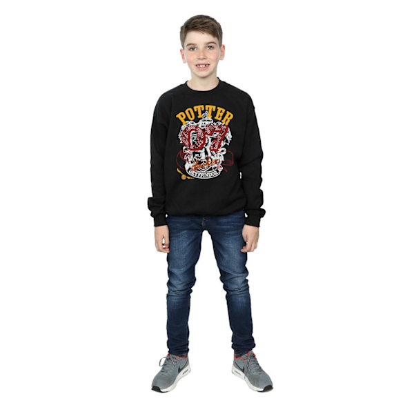 Harry Potter Pojkar Gryffindor Seeker Sweatshirt 5-6 År Svart Black 5-6 Years