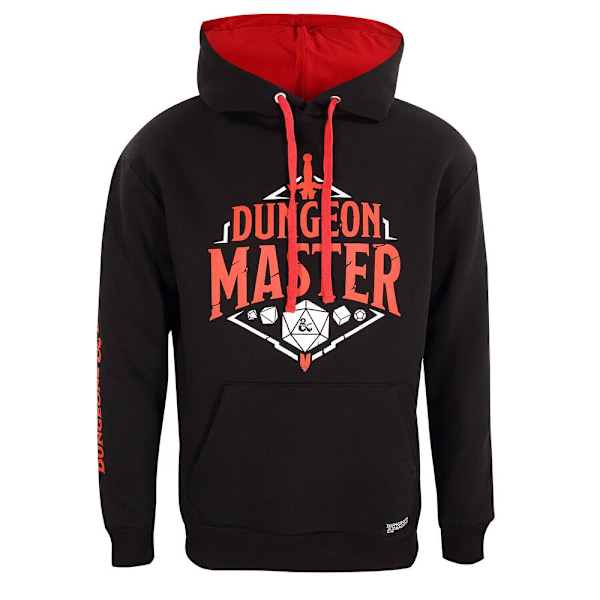 Dungeons & Dragons Unisex Vuxen Dungeon Master Hoodie S Svart Black S