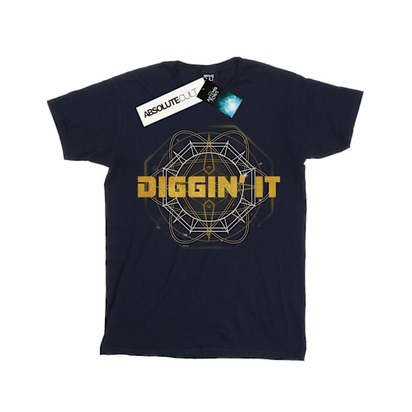 Disney Womens/Ladies Artemis Fowl Diggin´ It Bomull Boyfriend T Navy Blue 3XL